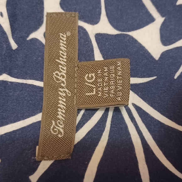 Tommy Bahama blue/white design strap sundress. Size L. Very good condition. - Picture 6 of 6